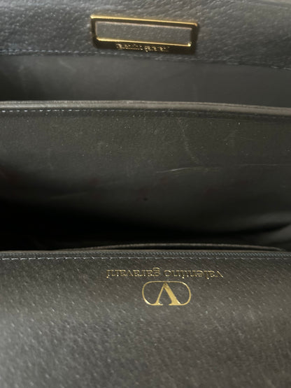 Valentino Garavani Gray Trapezoid Hand Bag