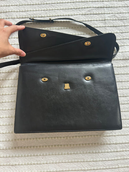 Lanvin Asymmetrical Flap Three-Way Bag