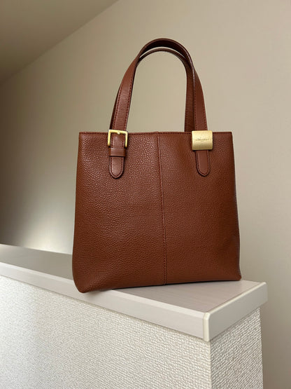 Burberry Brown Leather Hand Bag