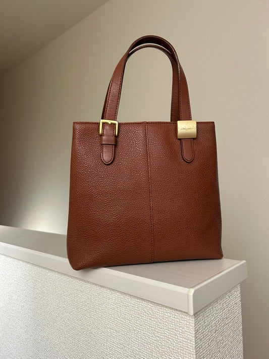 Burberry Brown Leather Hand Bag