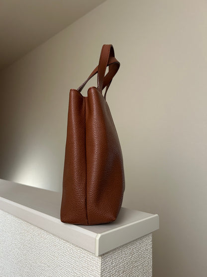 Burberry Brown Leather Hand Bag