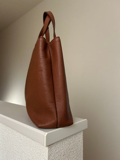 Burberry Brown Leather Hand Bag