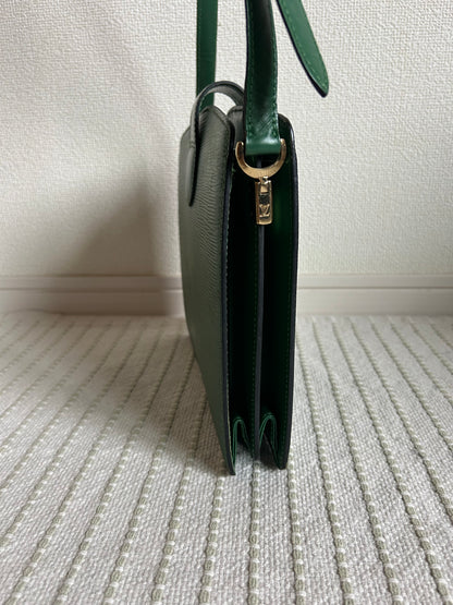 Louis Vuitton Green Epi Turnlock Shoulder Bag