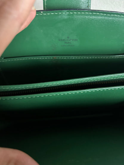 Louis Vuitton Green Epi Turnlock Shoulder Bag