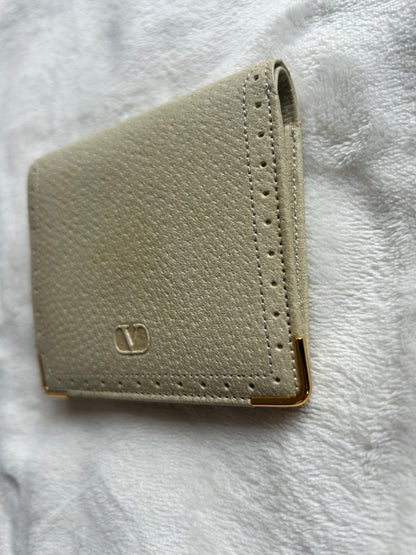 Valentino Garavani White Bi-fold Wallet with Coin Compartment