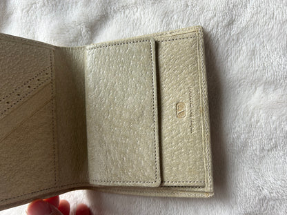 Valentino Garavani White Bi-fold Wallet with Coin Compartment