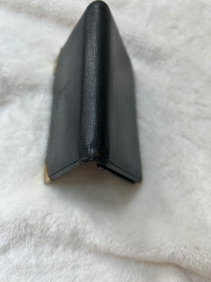 Yves Saint Laurent Small Black Leather Card Holder