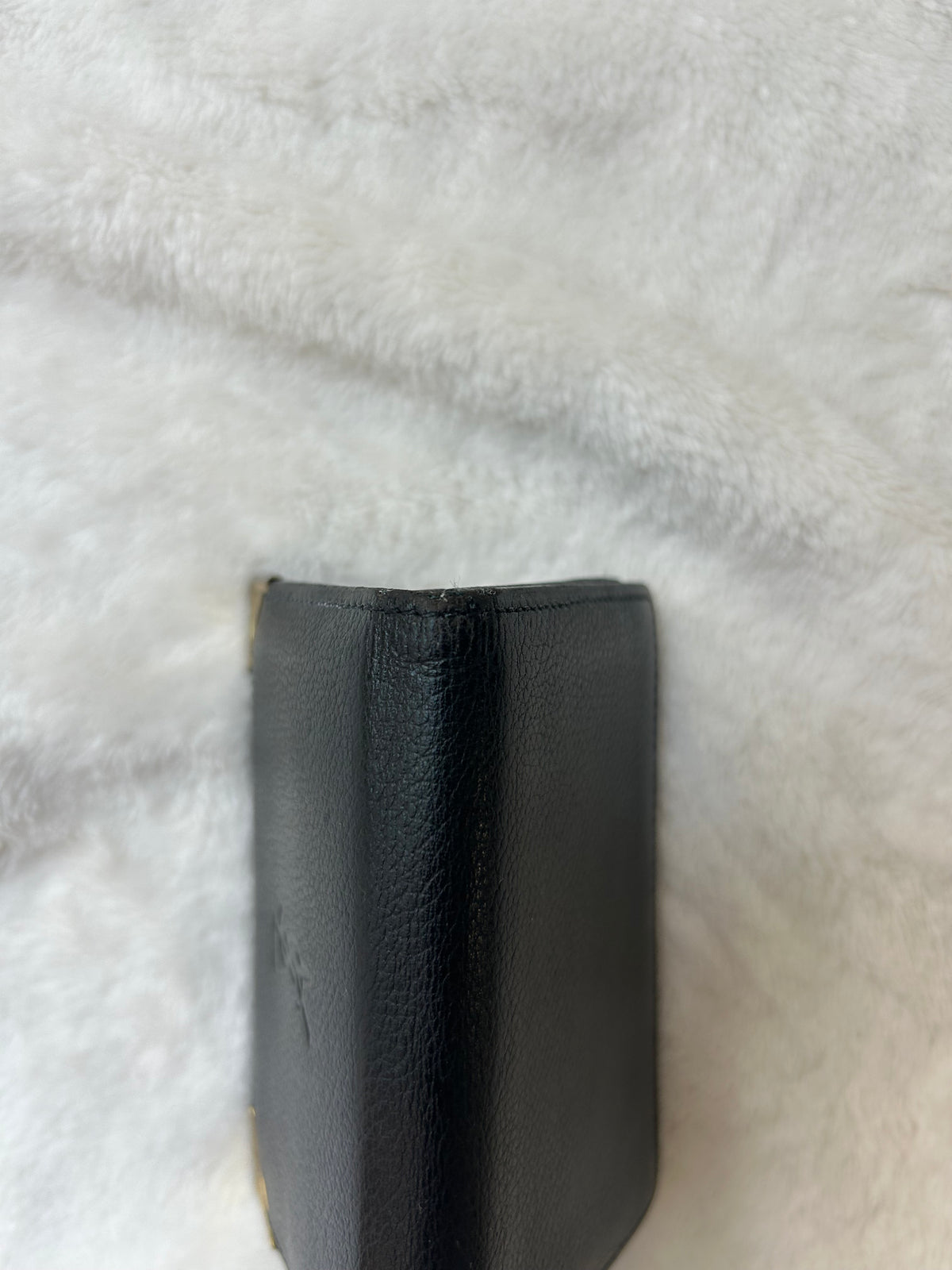 Yves Saint Laurent Small Black Leather Card Holder