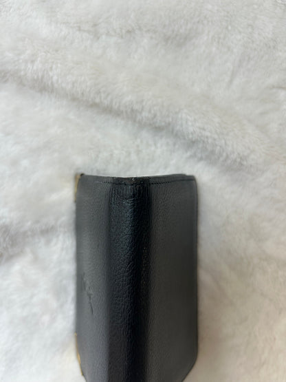 Yves Saint Laurent Small Black Leather Card Holder