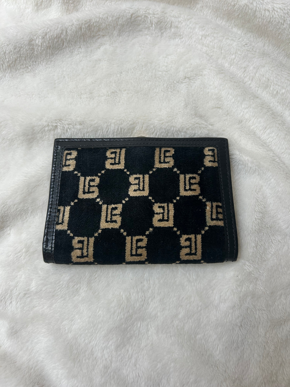 Pierre Balmain Terry Cloth Monogram Wallet