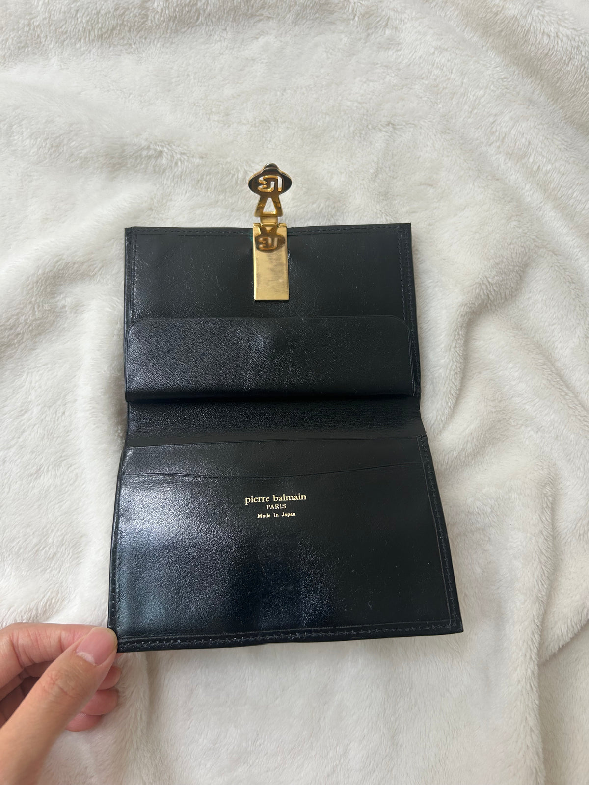Pierre Balmain Terry Cloth Monogram Wallet