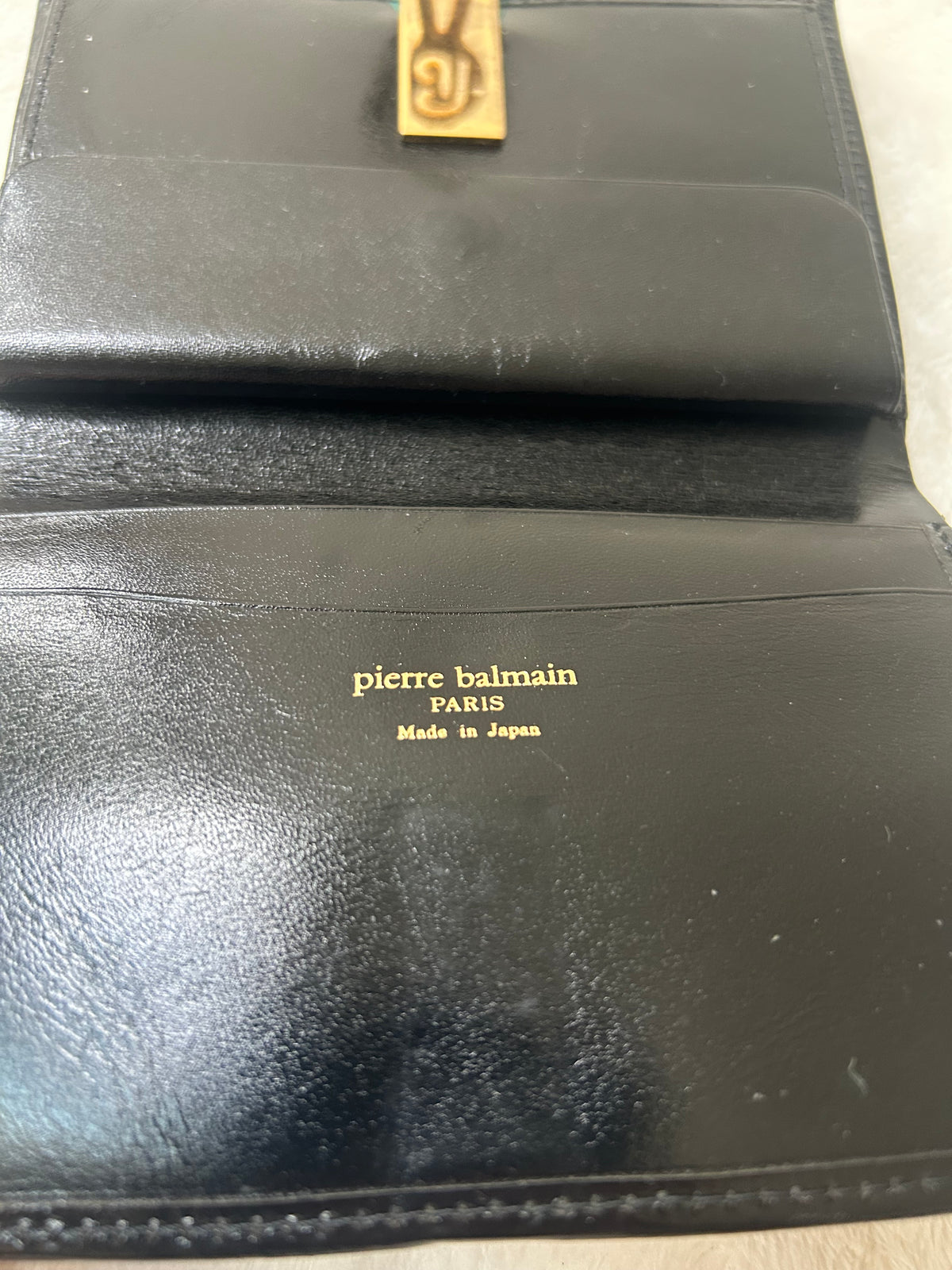 Pierre Balmain Terry Cloth Monogram Wallet