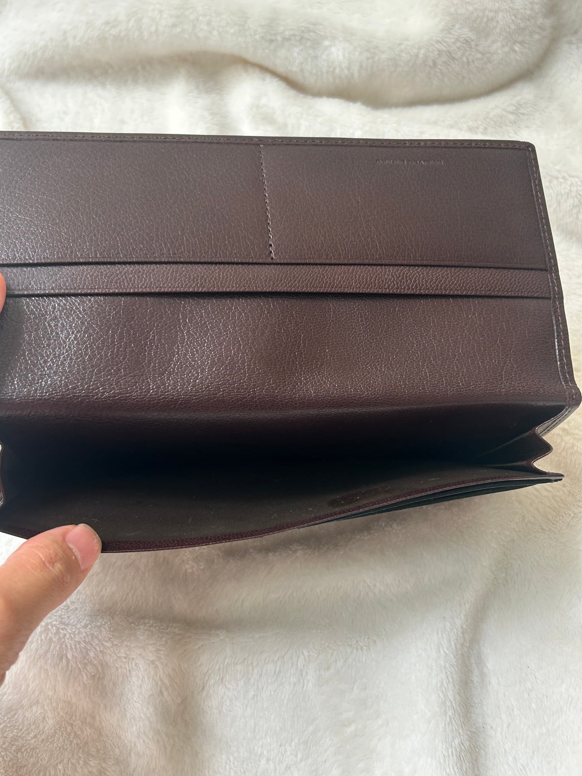 Valentino Garavani Dark Brown Minimalist Wallet