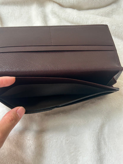 Valentino Garavani Dark Brown Minimalist Wallet