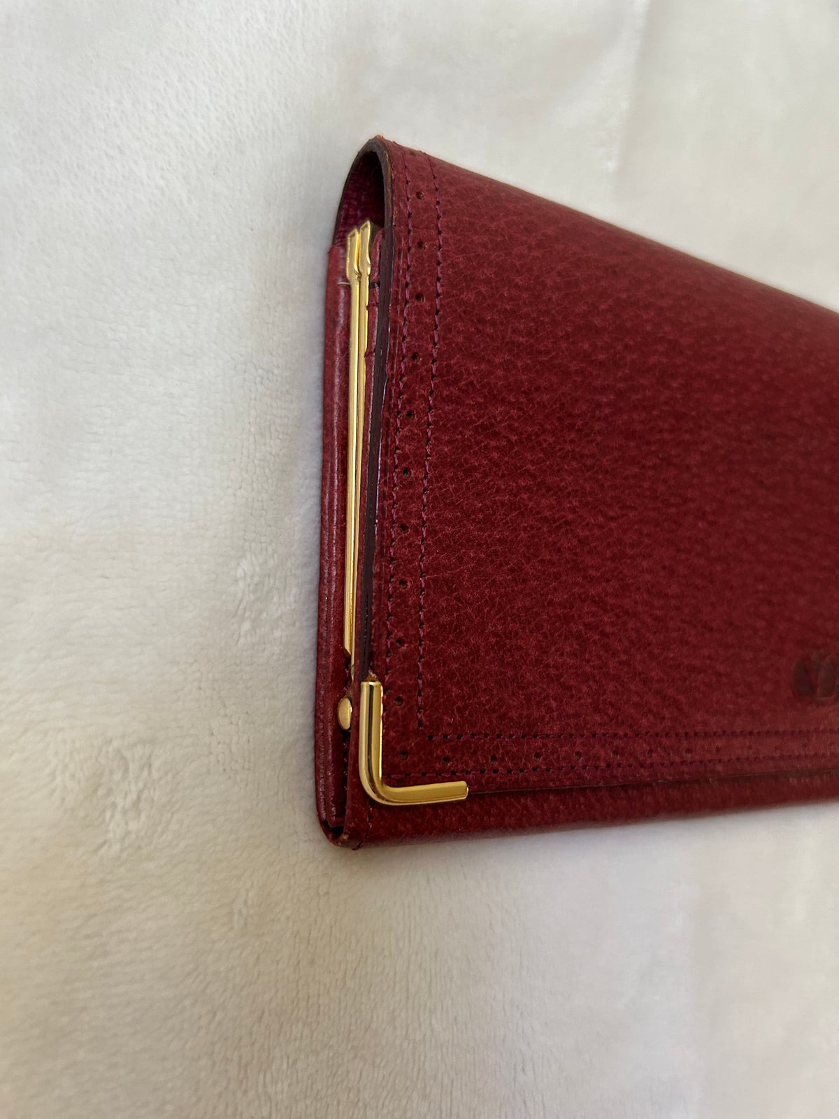 Valentino Garavani Red Bi-fold Long Wallet with Coin Purse