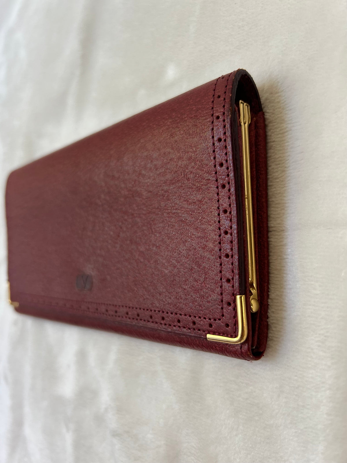 Valentino Garavani Red Bi-fold Long Wallet with Coin Purse