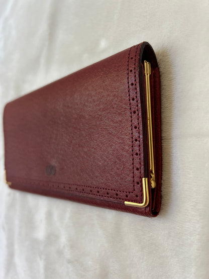 Valentino Garavani Red Bi-fold Long Wallet with Coin Purse