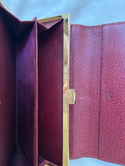 Valentino Garavani Red Bi-fold Long Wallet with Coin Purse