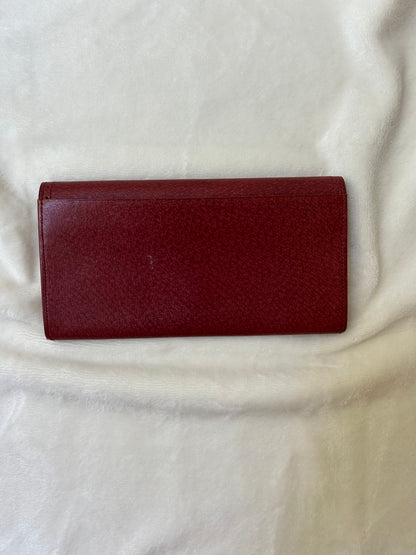 Valentino Garavani Red Bi-fold Long Wallet with Coin Purse