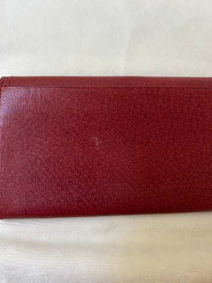 Valentino Garavani Red Bi-fold Long Wallet with Coin Purse