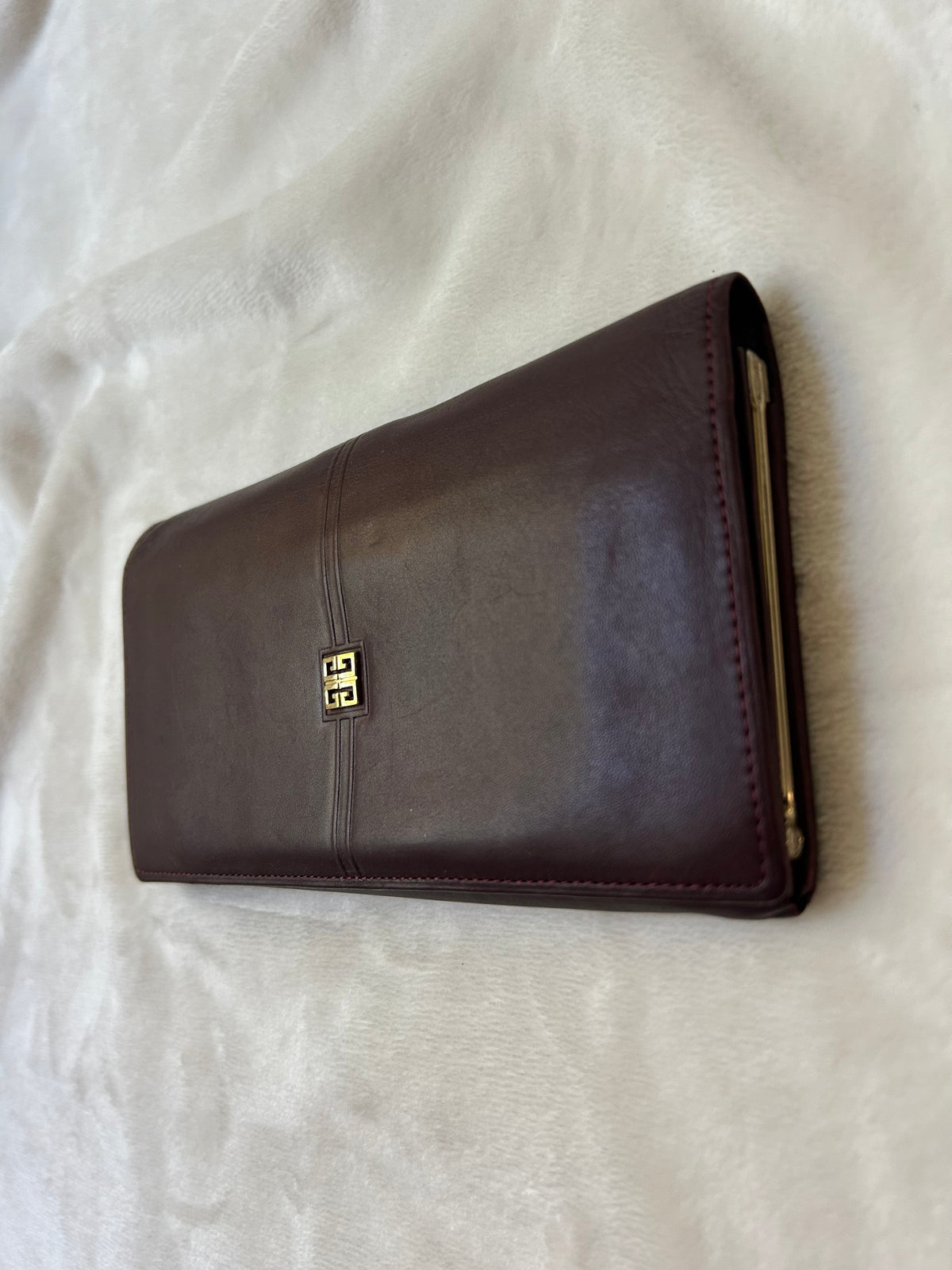 Givenchy Dark Brown Long Wallet with Coin Compartment