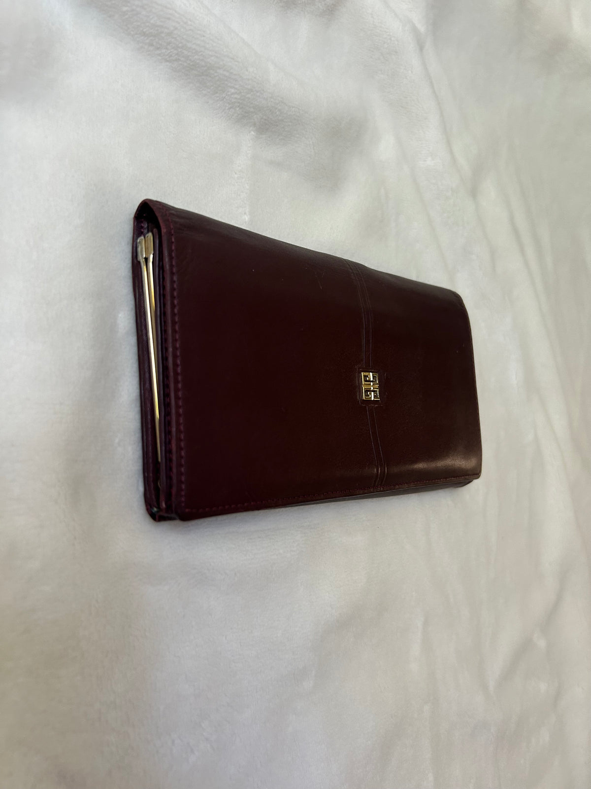 Givenchy Dark Brown Long Wallet with Coin Compartment