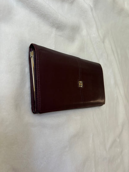 Givenchy Dark Brown Long Wallet with Coin Compartment
