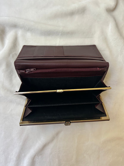 Givenchy Dark Brown Long Wallet with Coin Compartment