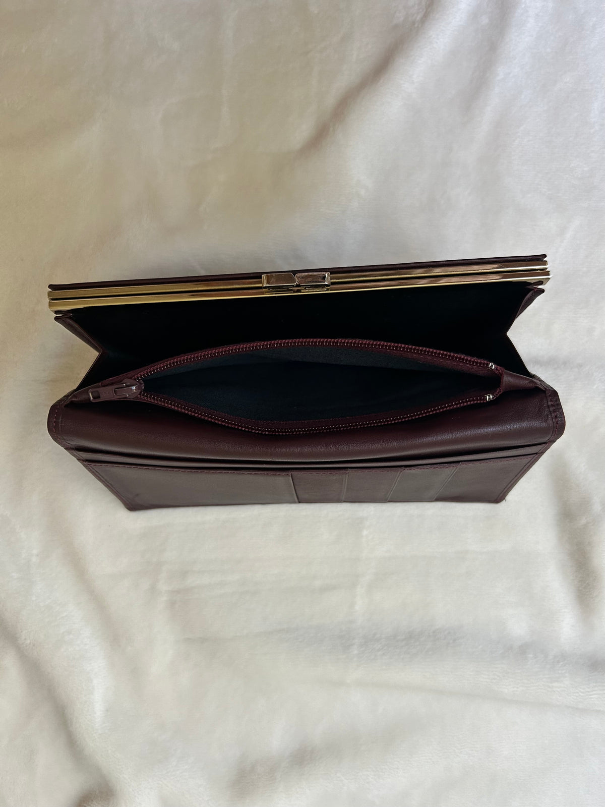 Givenchy Dark Brown Long Wallet with Coin Compartment