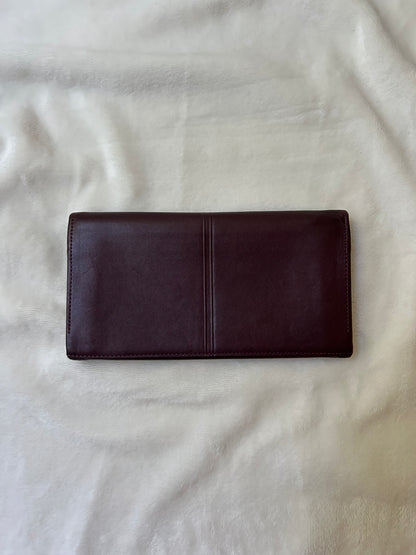 Givenchy Dark Brown Long Wallet with Coin Compartment