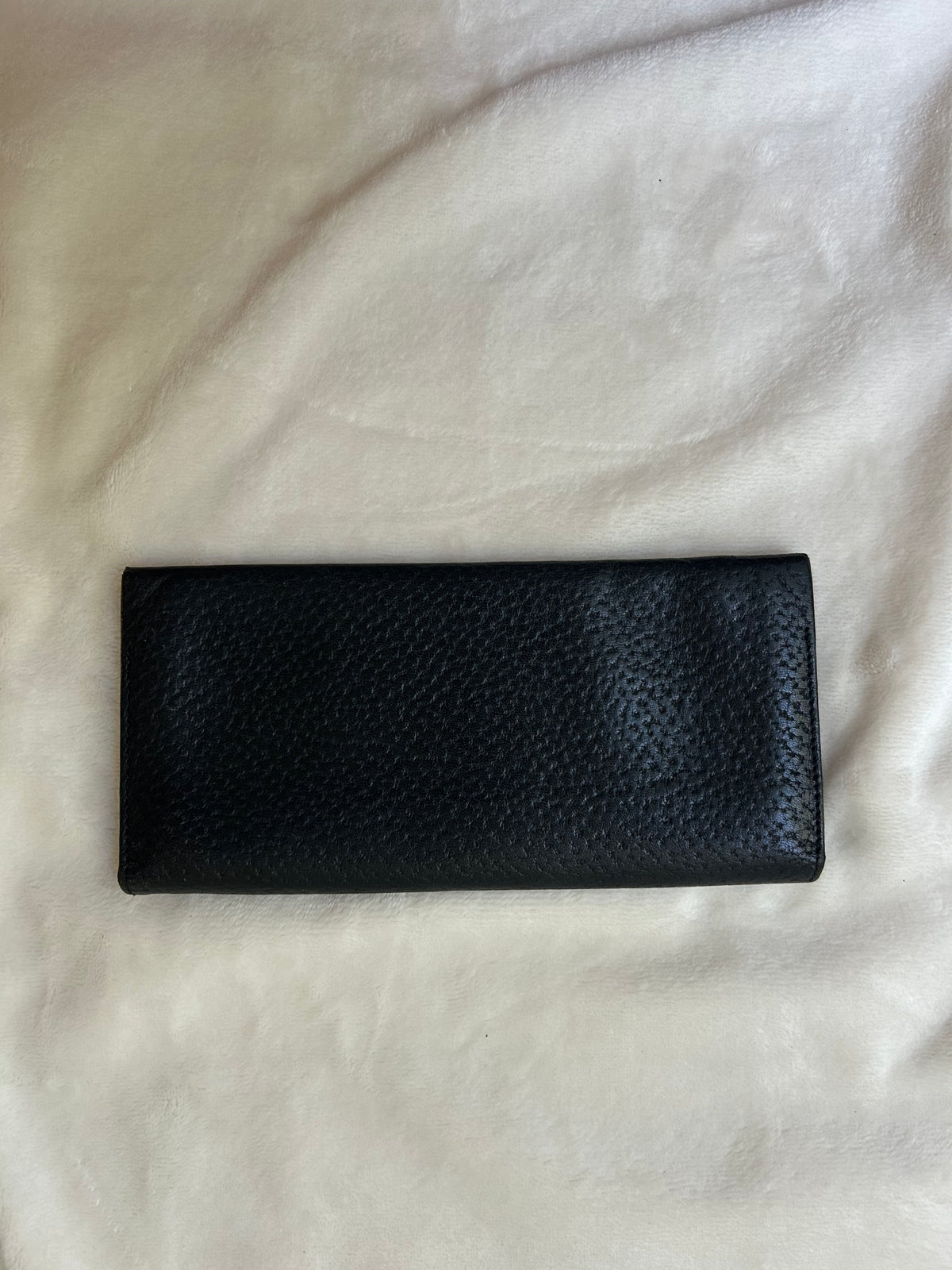 Valentino Garavani Textured Leather Long Wallet with Coin Compartment