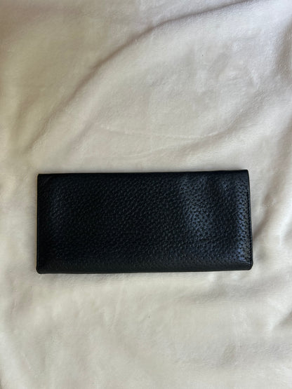 Valentino Garavani Textured Leather Long Wallet with Coin Compartment