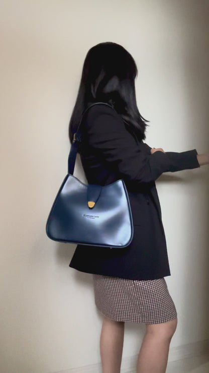 Gianfranco Lotti Navy One Shoulder Bag