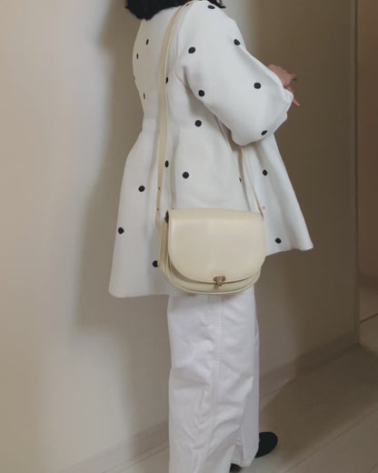 Bally Off-White Half Moon Two-Way Bag