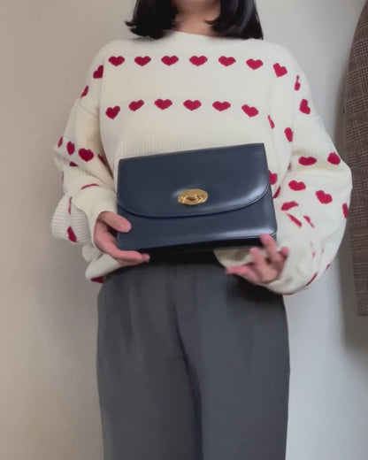 Gianfranco Lotti Navy Chain Bag
